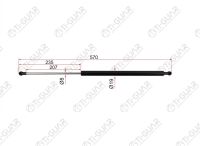 Амортизатор крышки багажника TG-TLSA0406 * Ti•GUAR