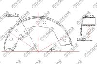 Тормозные колодки TG-0626/FN0626* Ti·GUAR