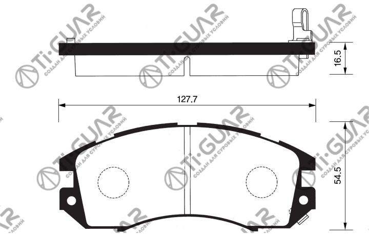 Тормозные колодки TG-295C/PN7248 (КЕРАМИКА)* Ti·GUAR Тормозные колодки TG-295C/PN7248 (КЕРАМИКА)* Ti·GUAR